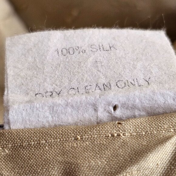 DB Sport 70s Gold Silk Embroider Fitted Blouse Sz S Collared Button Up Long Slv - Picture 9 of 9